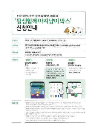 여주시, '평생함께 아지냥이 박스' 지원