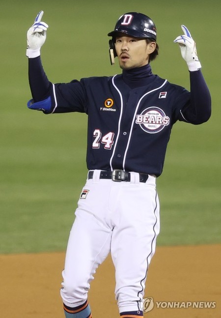 준PO MVP 오재원 "8점 차에서도 긴장…kt전도 박빙 예상"(종합)