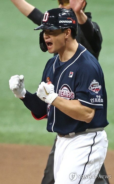 두산 김재환 "4번 타자 조바심 전혀 없어…다 잘 치니까"