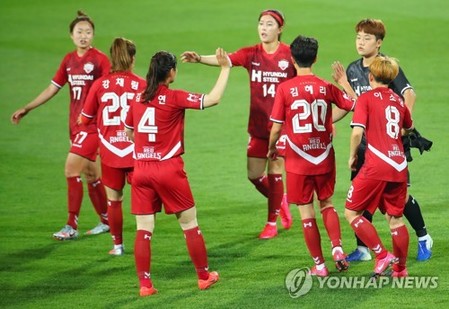 '골대 불운' 현대제철, 챔프 1차전서 한수원과 0-0 무승부