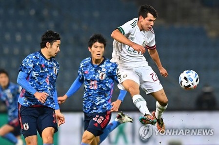 벤투호 꺾은 멕시코 '전원 유럽파' 일본도 2-0으로 제압