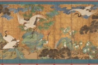 보존처리 마치고 미국 돌아갈 우리 금박병풍 '해학반도도' 공개