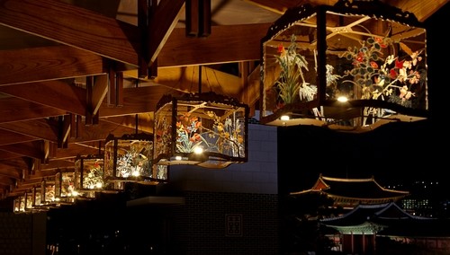 국립고궁박물관, 조선왕실 밤잔치 밝히던 유리등 본뜬 조명 설치