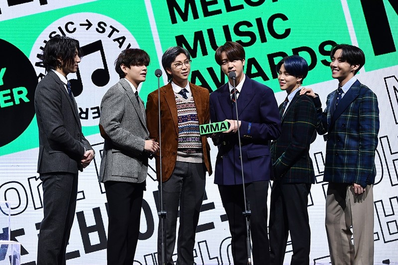 방탄소년단, '멜론뮤직어워드' 2년 연속 대상 부문 싹쓸이