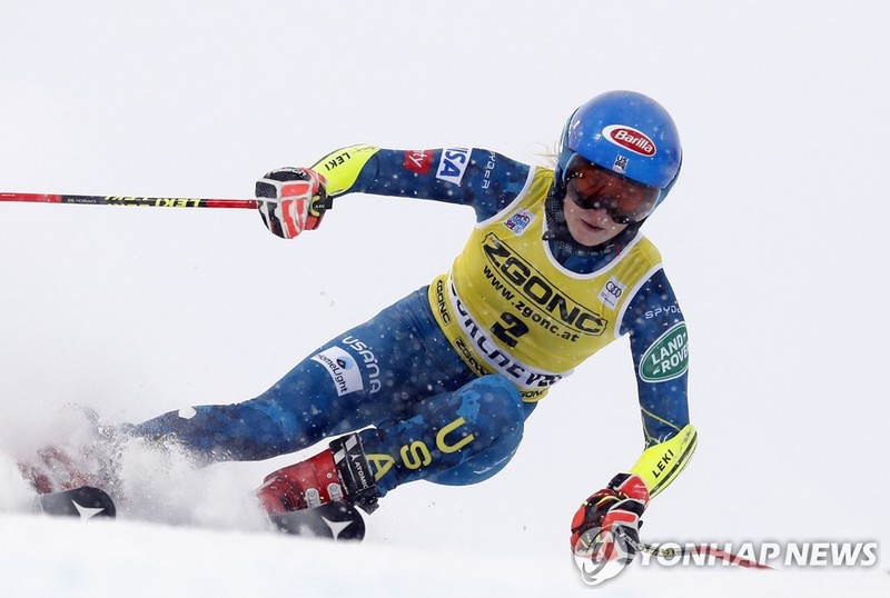 시프린, 알파인 스키 월드컵 여자 대회전 4위…우승은 바시노