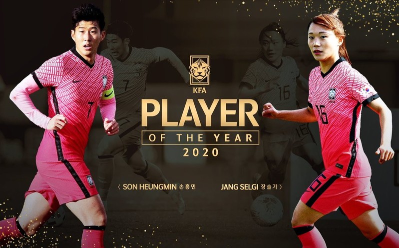 Son Heung-min named top S. Korean player for fifth time