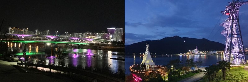 경남도, 경관 조명으로 밤이 아름다운 진주·사천시 구현