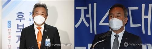 이기흥·강신욱, 대한체육회장 선거 후보 등록…오늘 6시 마감