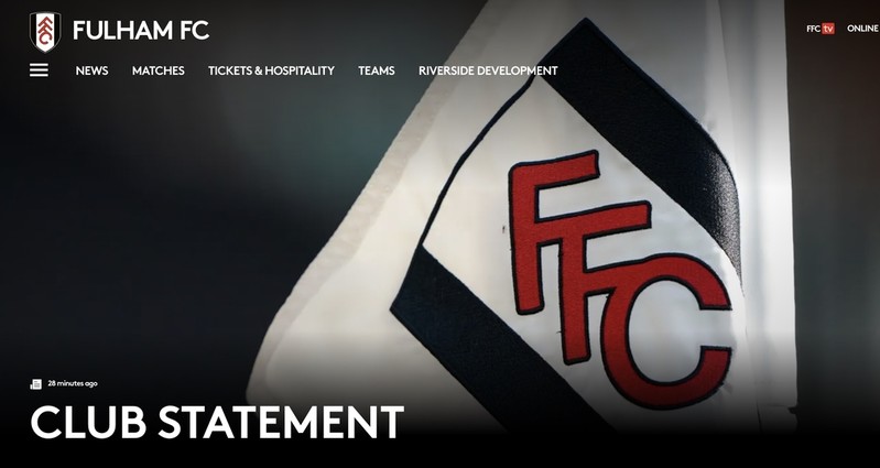 토트넘-풀럼전 코로나에 킥오프 3시간 앞두고 전격 연기