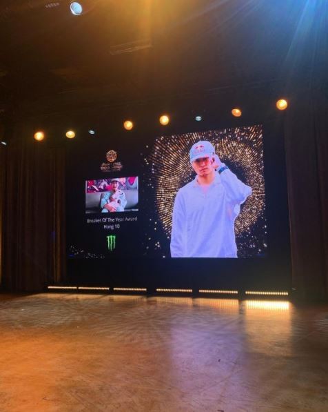 비보이 홍텐, 세계 브레이킹 어워즈서 '3관왕' 올랐다