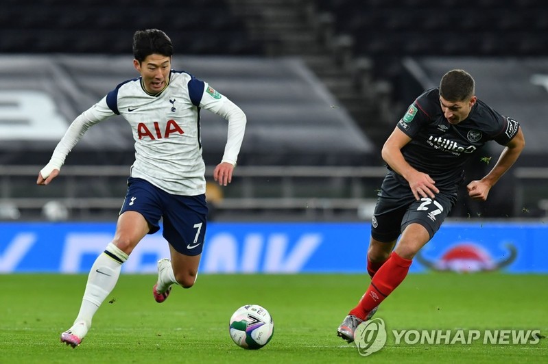 Son Heung-min scores in 2nd straight match, sends Tottenham into League Cup final