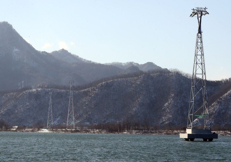 춘천 삼악산 케이블카 지주 설치 마무리…7월 완공 예정