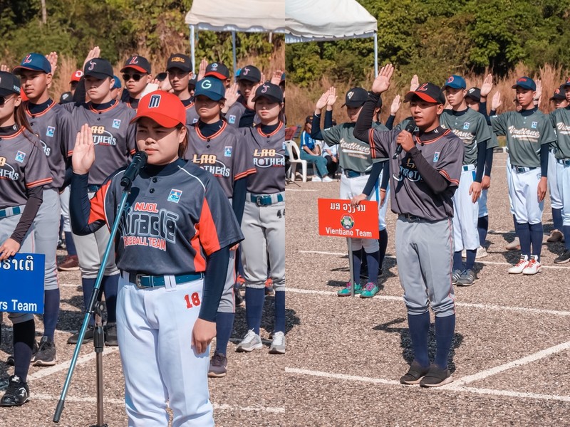 0.0015%에게 꿈을…제1회 주라오스 한국대사배 야구대회 개막