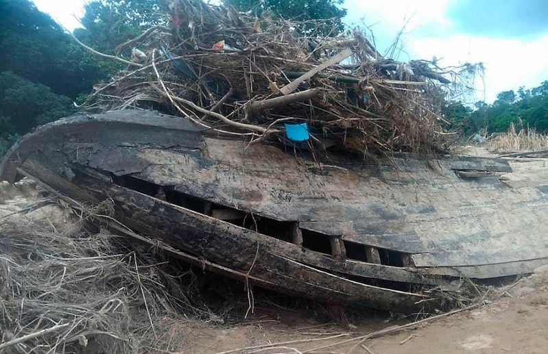 말레이 홍수 쓸고 지나간 강둑서 18∼19세기 난파선 발견