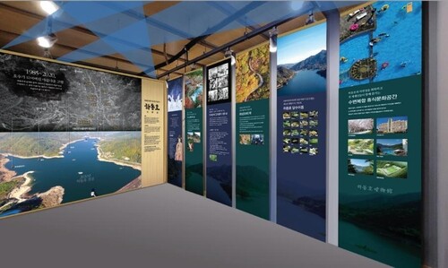 하동호에 잠긴 옛 고향의 모습…하동군, '망향관' 3월 개장