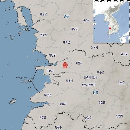 Minor quake hits S. Korea's western coastal region