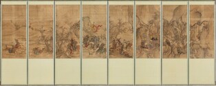 "Horyeopdo", an 18th-century 'byeongpung' painting publicly presented at the National Palace Museum of Korea