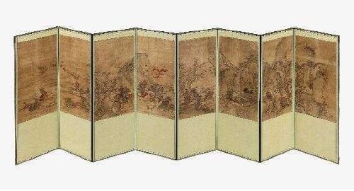 문화재청, 미국 경매서 들여온 '호렵도 팔폭병풍' 공개