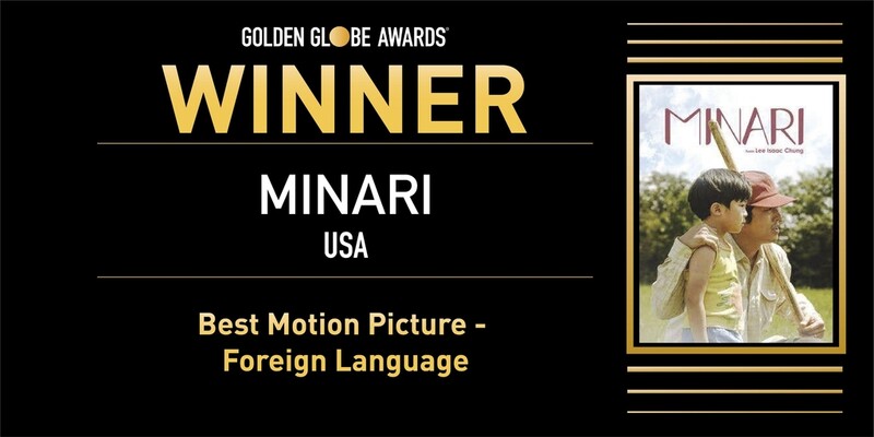 (LEAD) 'Minari' wins best foreign film at Golden Globes