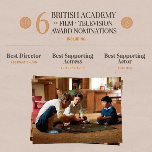 'Minari' earns 6 nominations at British Academy Film Awards