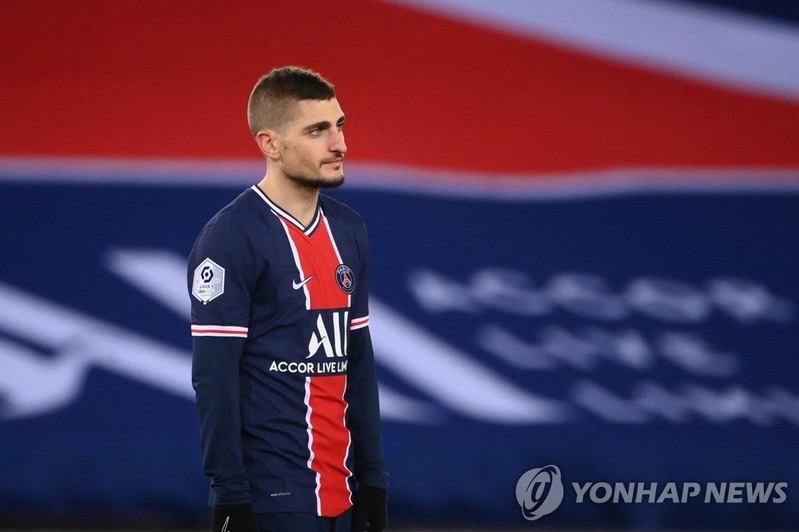 베라티, 또 코로나19 감염…릴·뮌헨전 앞둔 PSG '비상'