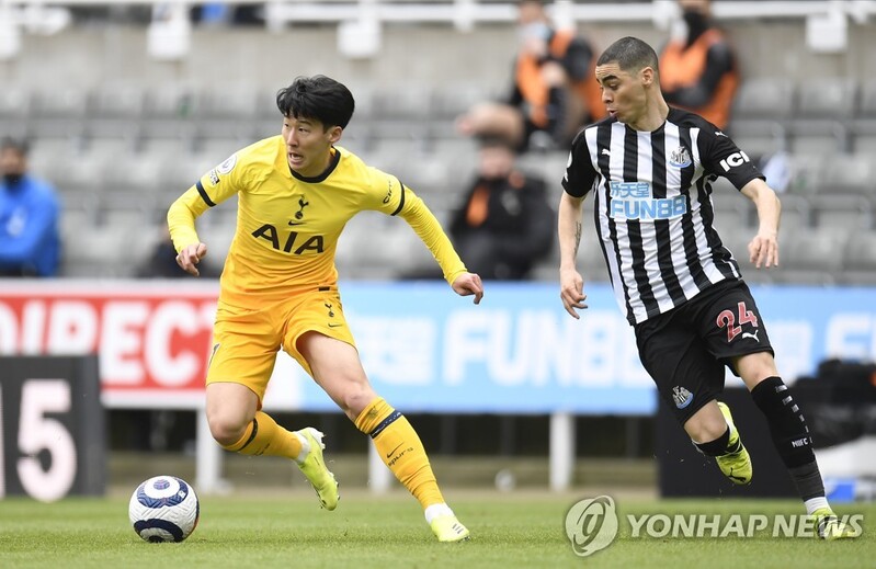 돌아온 손흥민, 뉴캐슬전서 후반 45분 소화…팀은 2-2 무승부
