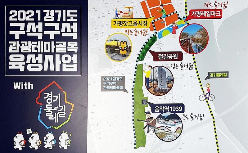 가평군, 경춘선 폐철로 1.2㎞에 추억 관광상품 개발