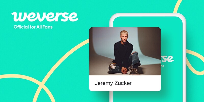 [게시판] 미국 싱어송라이터 제레미 주커, 위버스 합류