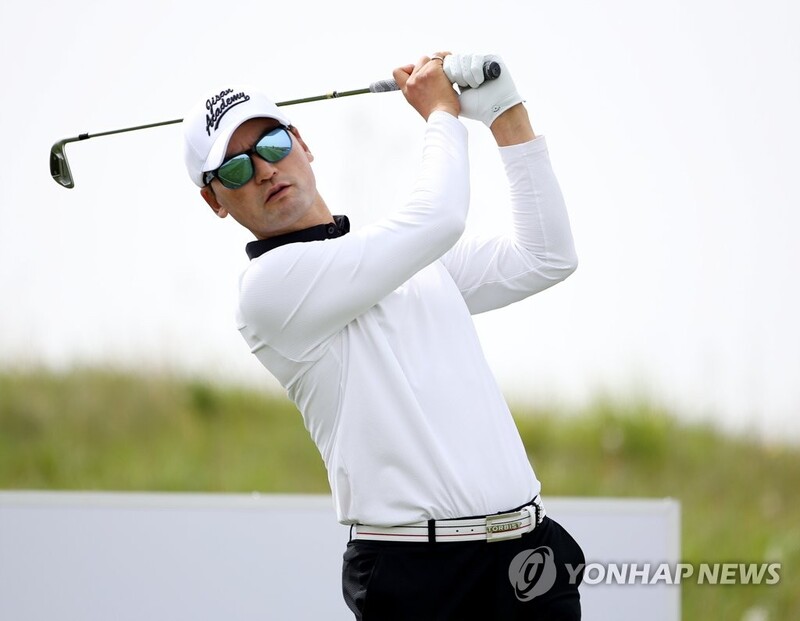 마지막 홀 7ｍ 버디…박찬호, KPGA 투어 첫날 12오버파 최하위권
