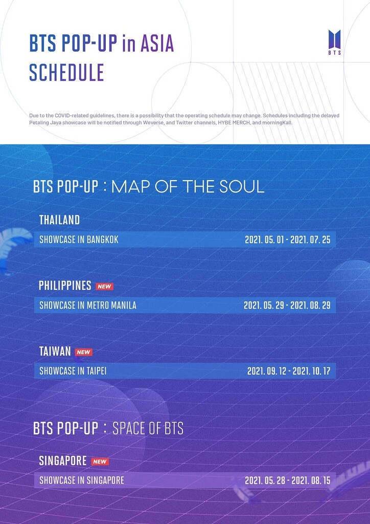 BTS' pop-up stores to open in four more Asian cities