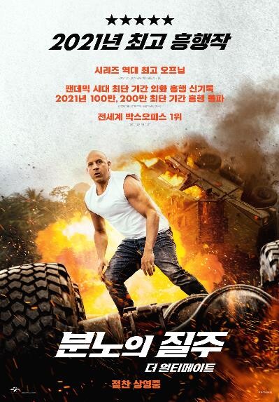 'Fast & Furious 9' becomes box office hit of the year in Korea