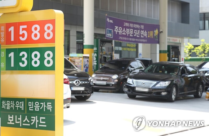 이번 주 전국 휘발윳값 ℓ당 평균 1천564원…6주 연속 상승