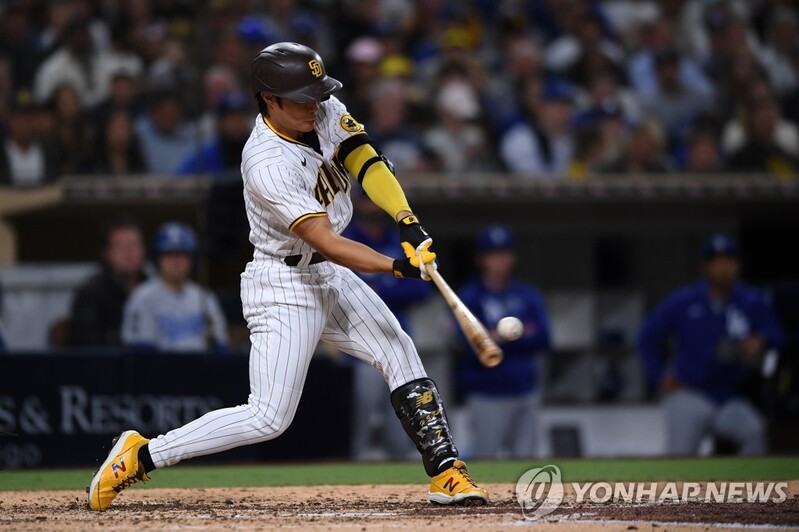 대타 김하성, 초구 건드려 투수 땅볼…샌디에이고, 7연승