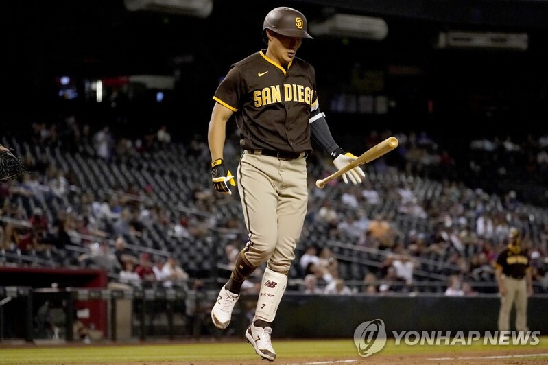 김하성, 신시내티전 대타로 나서 중견수 뜬공…타율 0.209