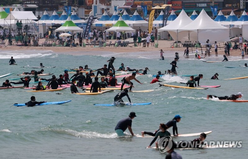 해양조사원 부산 송정해수욕장 서핑지수 서비스