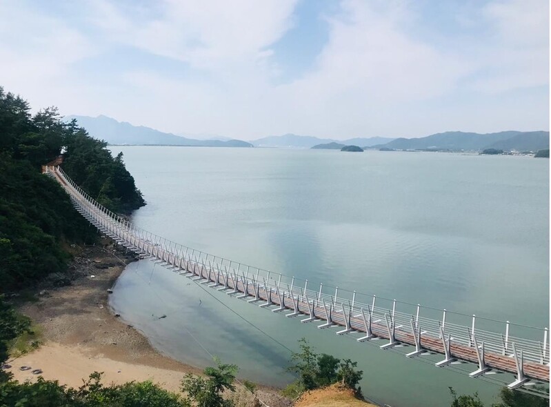 강진 가우도 '길이 150m' 진짜 출렁다리 임시 개통