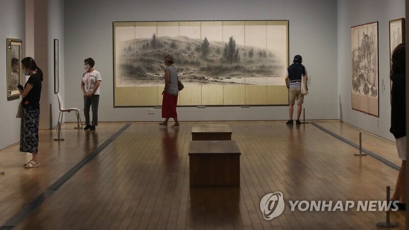 홍라희 여사·이서현 이사장, '이건희 컬렉션' 일반 관람