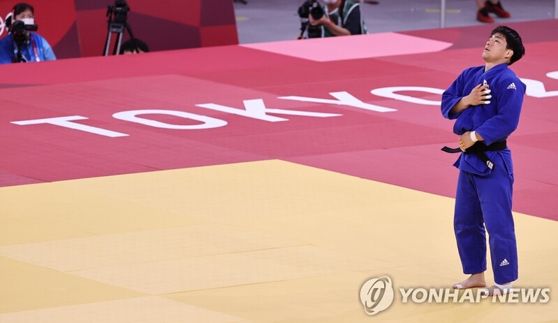 (LEAD) (Olympics) Tokyo-born judoka An Chang-rim wins bronze for S. Korea