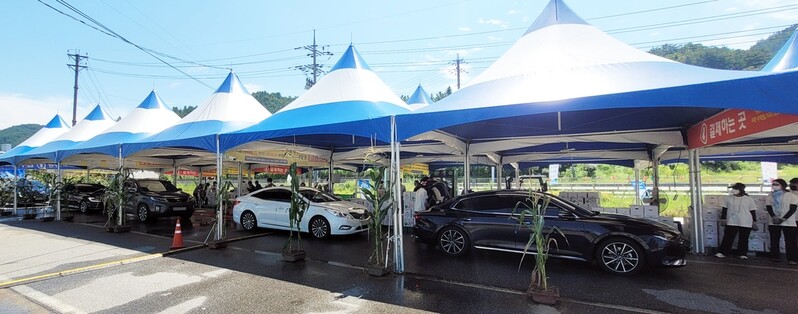 홍천찰옥수수축제 드라이브 스루 판매…매출 25％ 상승