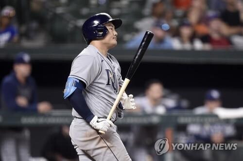 최지만, 2타수 무안타 1볼넷…6경기 연속 무안타