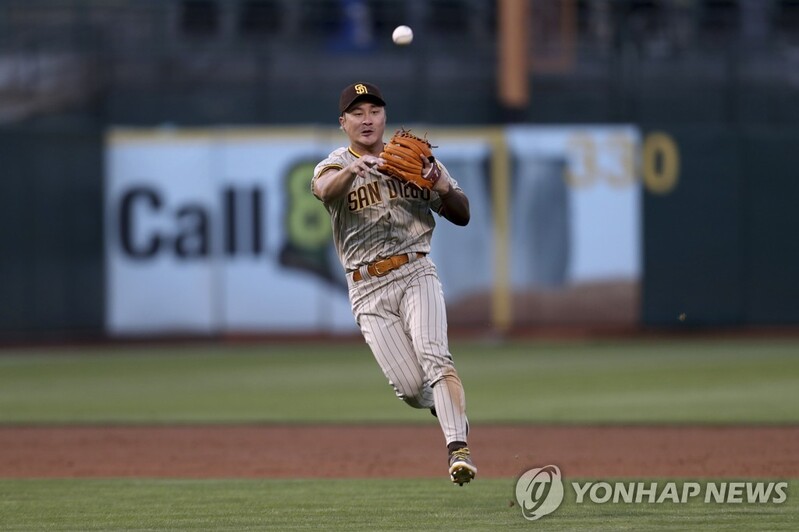 김하성, 대타 출전해 삼진…타티스 주니어 부상에도 기회↓