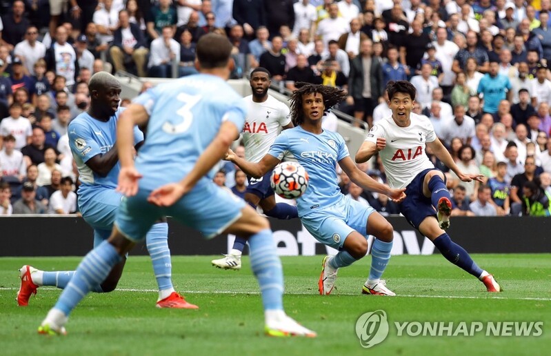손흥민, 맨시티 상대 EPL 개막전에서 '리그 1호골 폭발!'