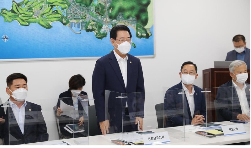 김영록 지사, 문체부장관에게 관광개발 현안 건의