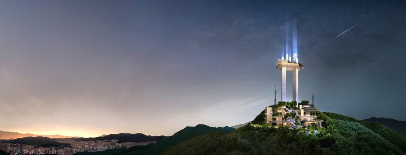 야경명소 부산 황령산 봉수대에 파노라마 전망대 조성
