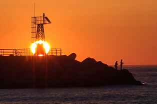 Fishing at dawn