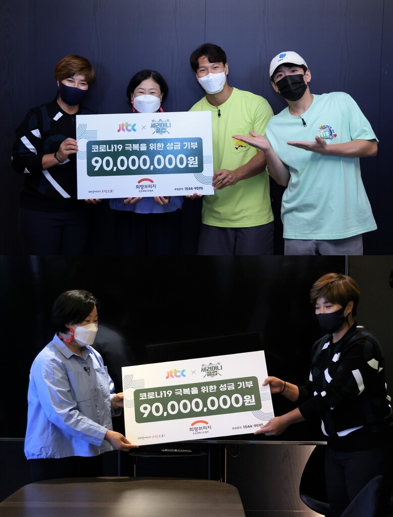 JTBC '세리머니 클럽', 코로나19 취약계층 등에 1억원 기부