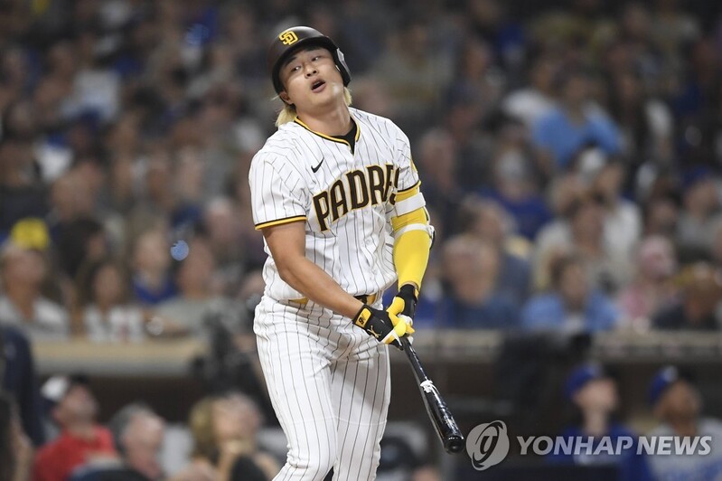 김하성, 다저스전서 3타수 무안타…타율 0.202