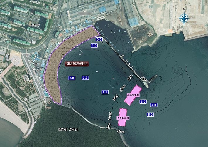 부산 다대포에 사라진 백사장 복원…모래 6만3천㎥ 투입