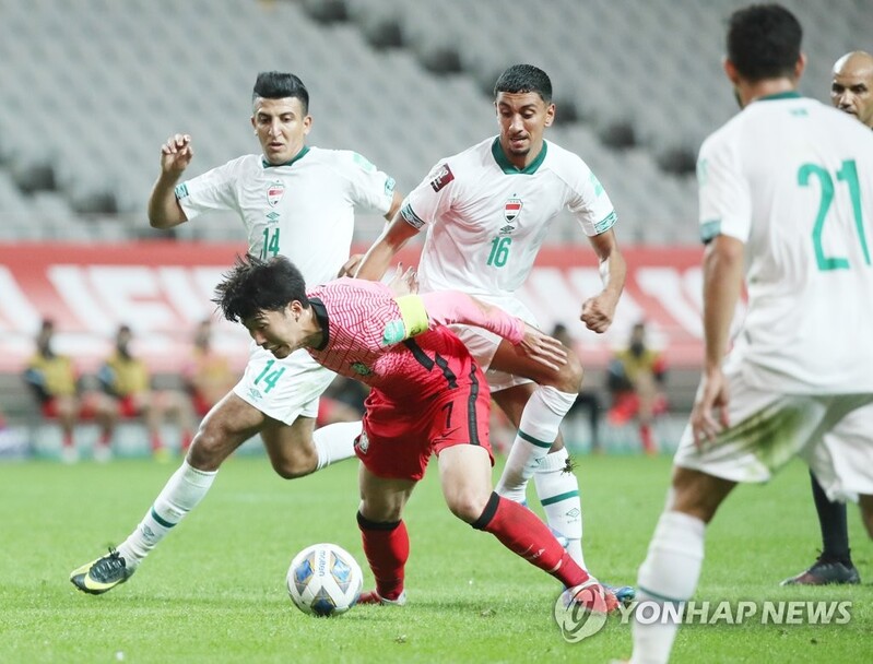 S. Korean offense silenced by gritty Iraq in World Cup qualifier