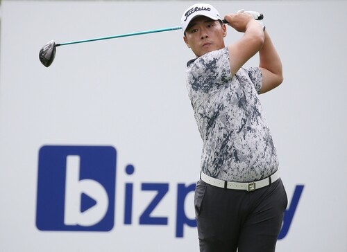 박정민, 비즈플레이 전자신문오픈 2R 선두…김주형 등 공동 2위(종합)